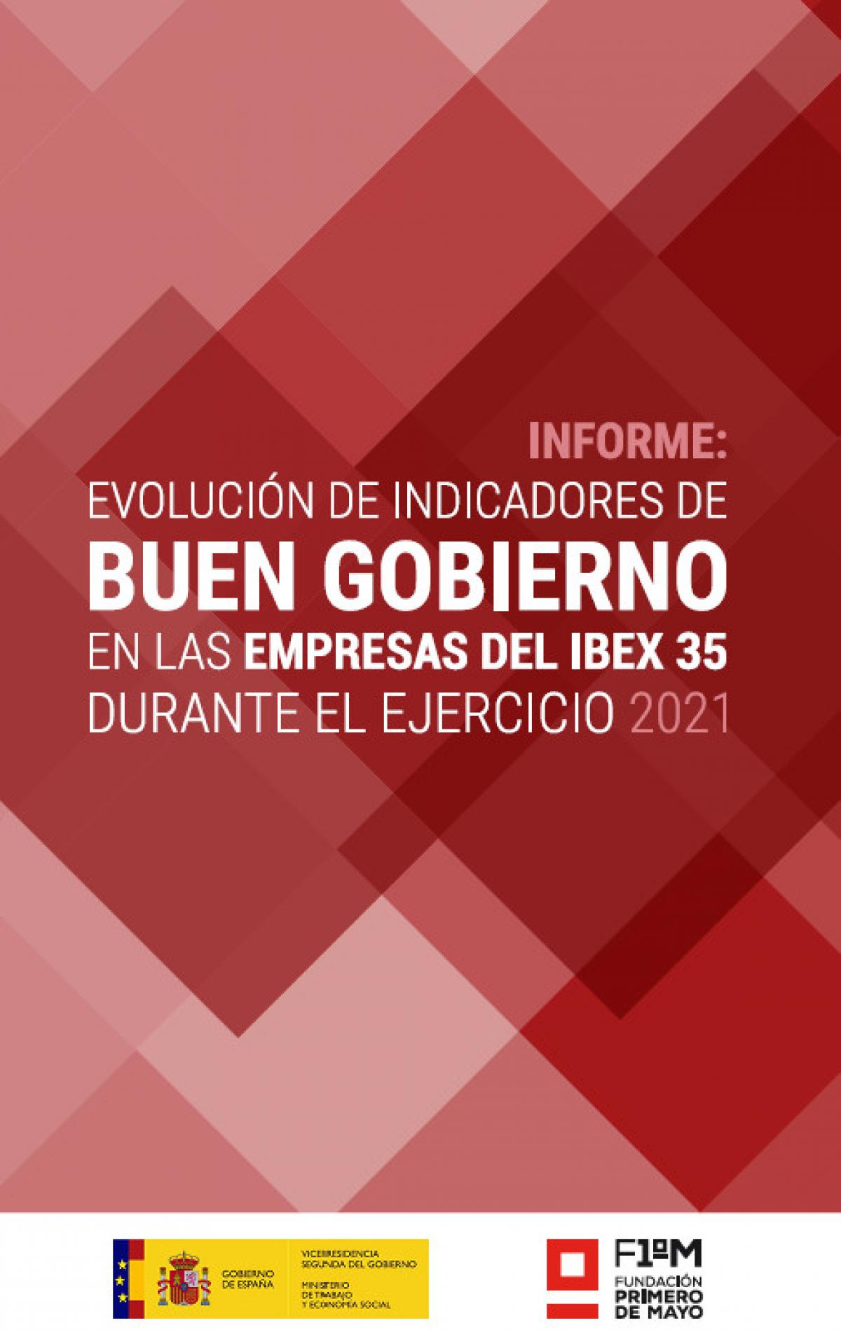 Portada del estudio "Evolucin de indicadores de buen gobierno en las empresas del IBEX 35 durante el ejercicio 2021"